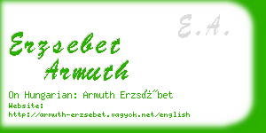 erzsebet armuth business card